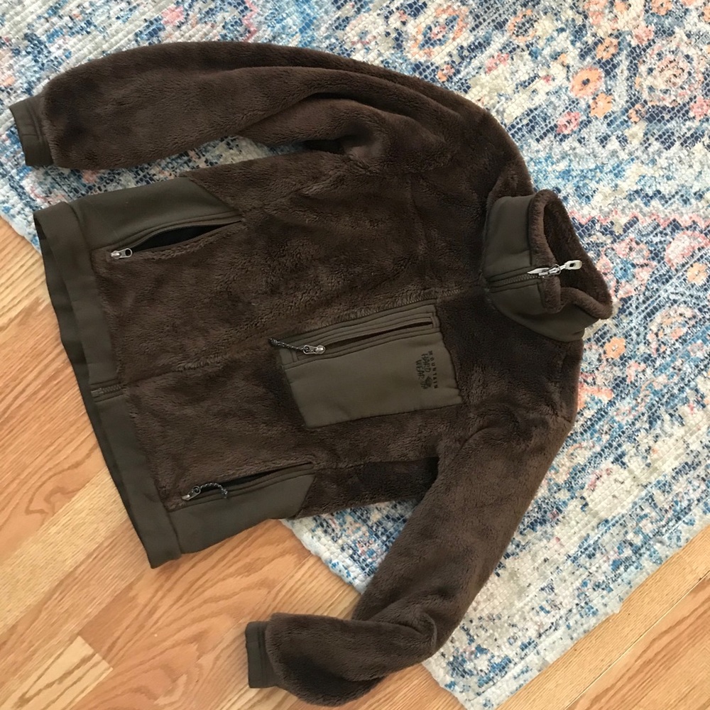 Mountain Hardware Brown fuzzy jacket